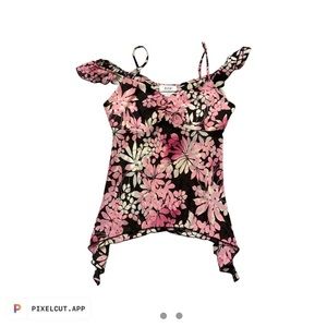 Y2K floral tank